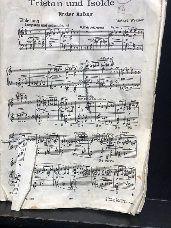 Iréne's Barcelona diary: score for Tristan und Isolde